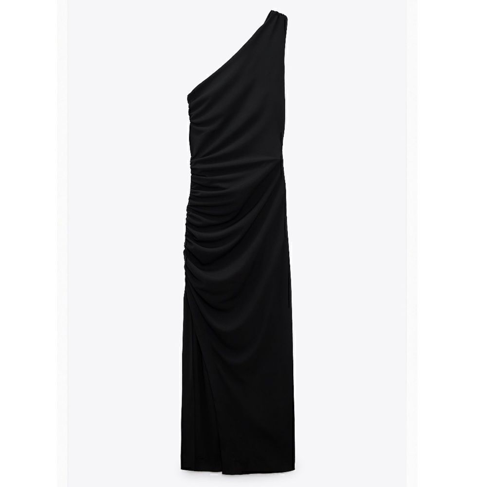 NWT Zara Draped Asymmetric Dress